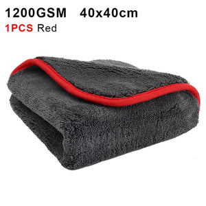 Car Wash 1200GSM Car Detailing Microfiber Towel Car Cleaning Drying Cloth Thick Car Washing Rag for Cars Kitchen Car Care Cloth